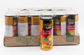 Напиток безалкогольный сокосодержащий Sunny Ness Хурма, апельсин, личи (Иран) 240мл ж/б