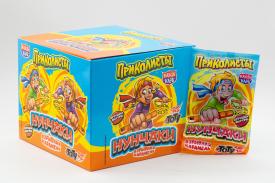 Взрывная карамель с игрушкой и татуировкой КАНДИ КЛАБ ПРИКОЛИСТЫ. НУНЧАКИ 1г