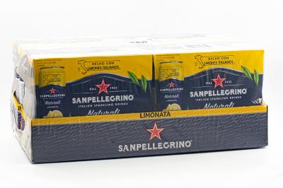 Напиток Sanpellegrino Lemonata безалкогольный среднегазированный с соком лимона 330 мл