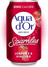 Напиток Aqua d Or Jordber and Hindber клубника и малина 330 мл