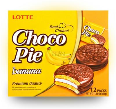 Печенье Lotte Сhoco Pie Banana 336 грамм
