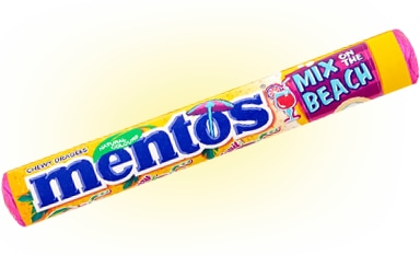 Жевательная конфета Mentos Mix on the beach 38 грамм