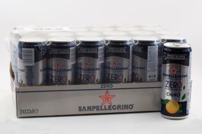 Напиток безалкогольный газированный с соком апельсина Чино без сахара Sanpellegrino 330 мл ж/б