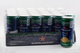 Напиток безалкогольный газированный SANPELLEGRINO Naturali с соком горького апельсина 330 мл ж/б