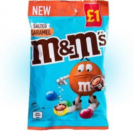 Шоколадное драже M&Ms соленая карамель 70 гр
